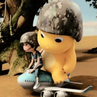 dino kuning lcu telegram stickers