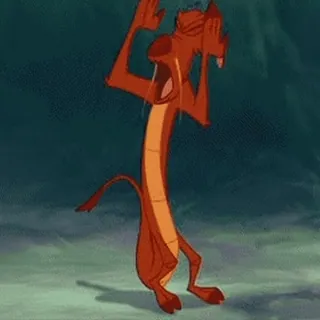 😤 Mushu Mulan dragon, cartoon, disney, funny, crying whatsapp sticker