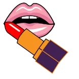 💋 lipstick, makeup, lips, cosmetics, beauty whatsapp sticker