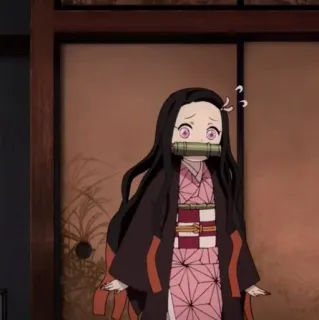 Nezuko Kamado; telegram stickers
