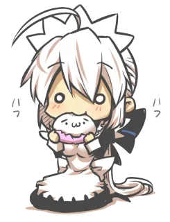 😁 ハフ anime, manga, chibi, donut, cute, kawaii telegram sticker