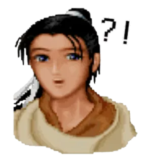 ❓ ??! question, exclamation, animé, dessin animé, expression, confus, surpris telegram sticker