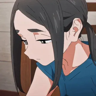 🏷 Anime, Mädchen, traurig, Porträt, Illustration telegram sticker