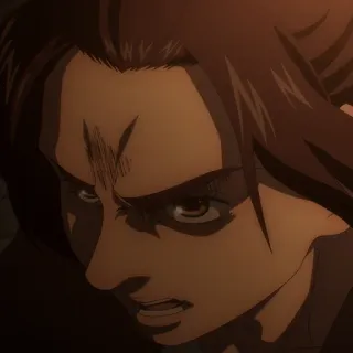 ⭐️ Eren Yeager Attack on Titan Anime, Attack on Titan, Eren Yeager, Shonen, Mangá telegram sticker