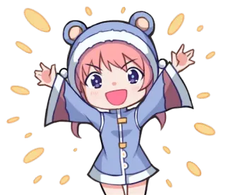 🌟 Anime, Chibi, Kawaii, Imut, Kartun, Karakter telegram sticker