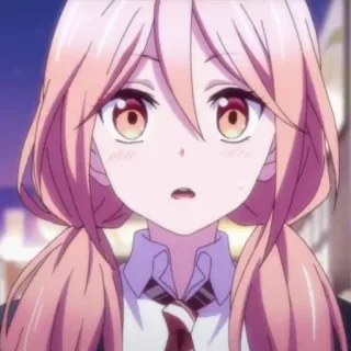😳 Anime, Mädchen, süß, Zöpfe, Erröten telegram sticker