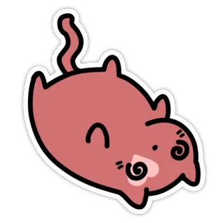 😶 gato, desenho animado, animal, fofo, adesivo telegram sticker