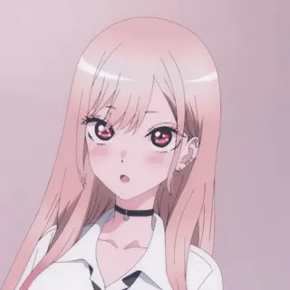 🥺 Marin Kitagawa My Dress-Up Darling anime, girl, cute, pink, kawaii telegram sticker