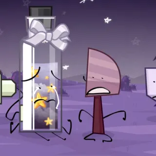 😨 object show, cartoon, bottle, stars, night telegram sticker