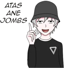 ☝ ATAS ANE JOMBS Anime, Desenho animado, Personagem, Ilustração, Mangá, Quadrinhos telegram sticker