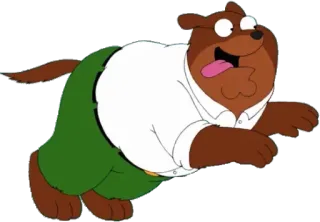 😃 Peter Griffin Family Guy 卡通, 狗, 彼得·格里芬, 恶搞之家 telegram sticker