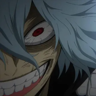 Shigaraki Tomura @StickersofAnime whatsapp stickers