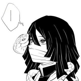 😶 Obanai Iguro Demon Slayer ....... Anime, Serpente, Demon Slayer, Obanai, Iguro telegram sticker