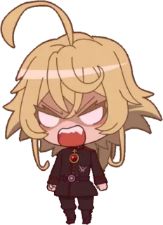 😡 Tanya Degurechaff Saga of Tanya the Evil Anime, Manga, Militar, Tanya Degurechaff, Isekai, Saga de Tanya la Malvada telegram sticker