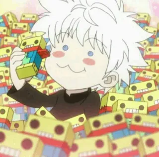 😄 Killua Zoldyck Hunter x Hunter Anime, Hunter x Hunter, Killua, Killua Zoldyck, Chibi, Lucu telegram sticker