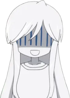 😨 Anime, Manga, Personaje, Ilustración, Lindo, Arte whatsapp sticker