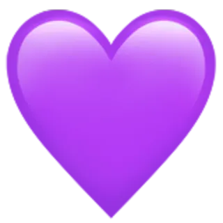 💜 heart, love, purple, emoji, affection, sticker telegram sticker