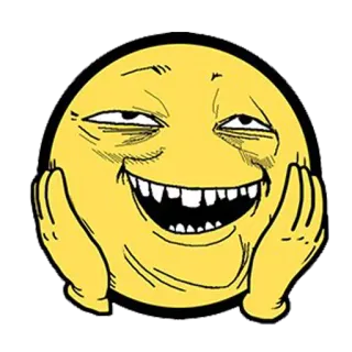 😀 meme, face, funny, expression, internet, emoji, reaction telegram sticker