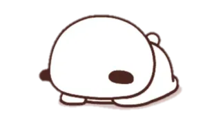 🍩 Tier, süß, Cartoon, schlafend, faul telegram sticker