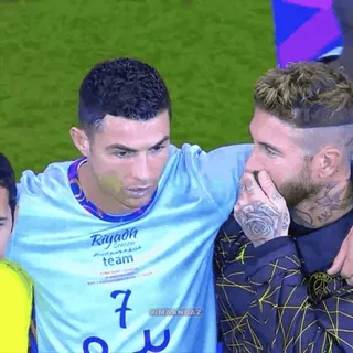 🔵 Cristiano Ronaldo and Sergio Ramos Riyadh Season Cup whatsapp sticker