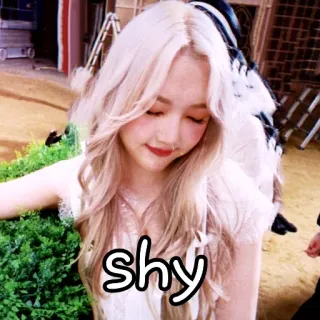 👸 shy schüchtern, Frau, Mädchen, Porträt, süß whatsapp sticker