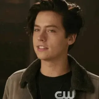 ☁ Jughead Jones Riverdale drama adolescente, CW, ator, retrato, homem, série de TV telegram sticker