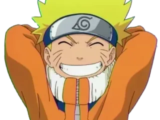 😄 Naruto Anime, Manga, Cartone animato, Felice, Sorriso telegram sticker