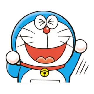 😆 Doraemon Дораэмон, кот, мультфильм, аниме, робот, колокольчик telegram sticker
