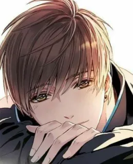 ☺️ Anime, Ragazzo, Ritratto, Illustrazione, Manga telegram sticker