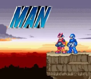 😓 Mega Man MAN Videospiel, Roboter, Himmel, Charaktere, Mega Man X telegram sticker