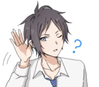 😶 Anime, Frage, Zuhören, Neugierig, Manga whatsapp sticker