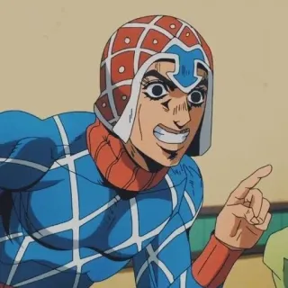 😁 Guido Mista JoJo's Bizarre Adventure Anime, JoJo's Bizarre Adventure, Guido Mista, Personage telegram sticker