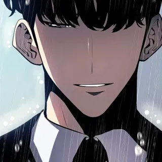 💎 pria, anime, potret, sung jinwoo, solo leveling whatsapp sticker