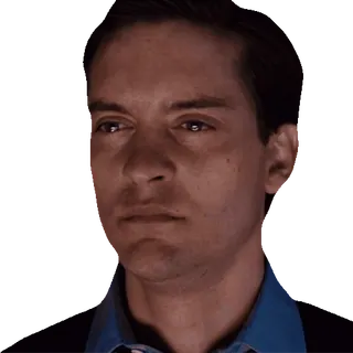 🥺 Peter Parker Spider-Man Meme, Triste, Tobey Maguire, Spider-Man, Émotionnel, Bouderie whatsapp sticker