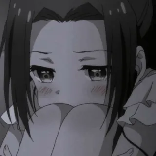 🙂 Anime, Mädchen, Traurig, Umarmung, Süß, Weinend telegram sticker