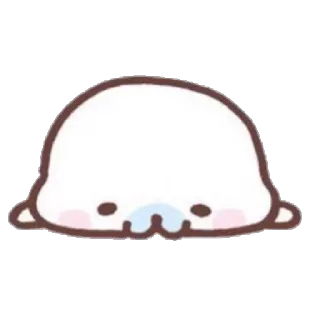 😞 seal, cute, animal, cartoon telegram sticker