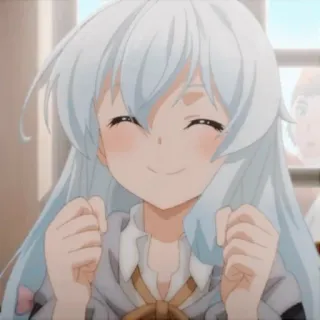 🪄 anime, garota, sorrindo, fofa, feliz telegram sticker
