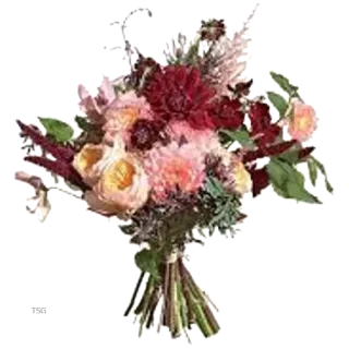 💐 flores, buquê, arranjo floral, dália, rosas telegram sticker