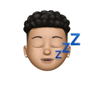 😁 zzz спать, эмодзи, zzz, мечтать, уставший whatsapp sticker
