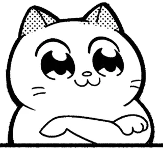 🙂 แมว, น่ารัก, สัตว์, การ์ตูน, สติกเกอร์ telegram sticker