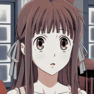 😲 Tohru Honda Fruits Basket Anime, Manga, Kawaii, Imut, Kartun, Tohru Honda, Fruits Basket telegram sticker