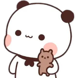 😊 Panda, Carino, Kawaii, Cartone animato, Orso, Giocattolo, Adorabile telegram sticker