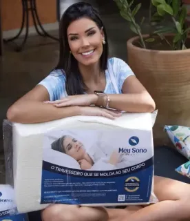 🌱 Meu Sono
O TRAVESSEIRO QUE SE MOLDA AO SEU CORPO oreiller, sommeil, confort, literie, femme, publicité whatsapp sticker