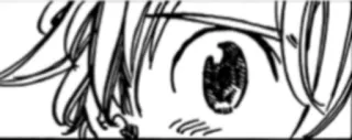 👀 eye, manga, anime, close-up, character telegram sticker