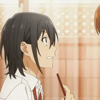 🌚 Anime, Horimiya, Manga, Chico, Chica, Escuela, Romance telegram sticker