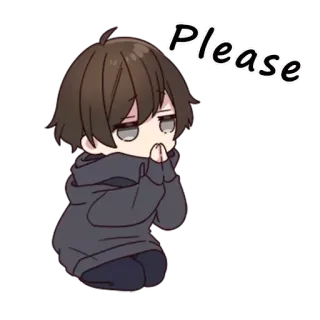 🥺 Please Anime, Ragazzo, Carino, Implorante, Supplicante telegram sticker