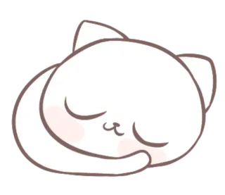 😴 gato, dormindo, fofo, animal, adesivo, kawaii telegram sticker