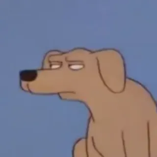 😒 cane, cartone animato, animale telegram sticker