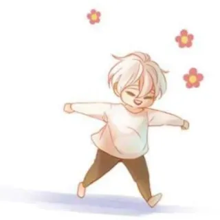 🌧 Dibujos animados, Chibi, Anime, Lindo, Flores, Niño telegram sticker