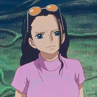 🌟 Nico Robin One Piece anime, manga, character, cartoon telegram sticker